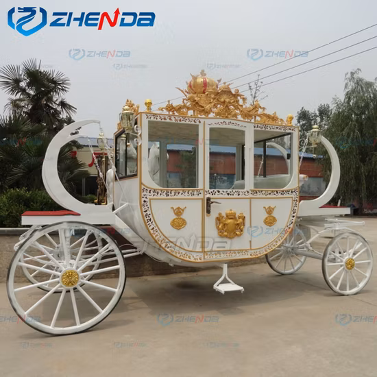 Luxury Garden Style Romantic Wedding Cart Special Transportation Electric Carriage Electric Horse Vehicle